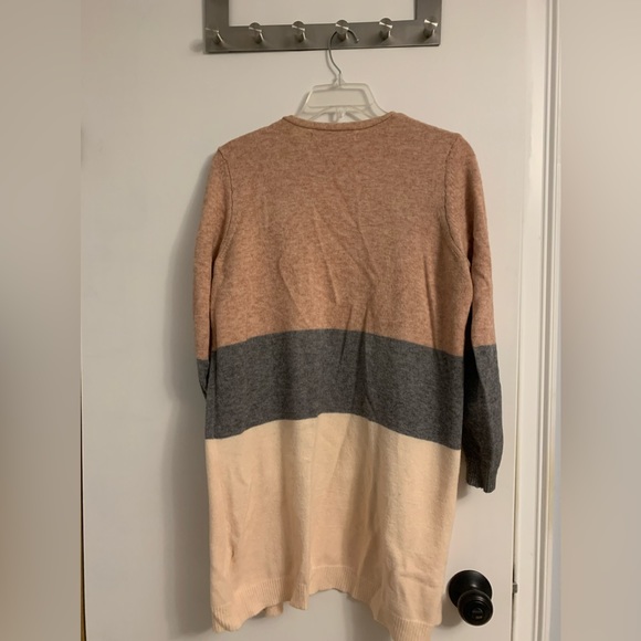 Tunic length open cardigan - Picture 2 of 2